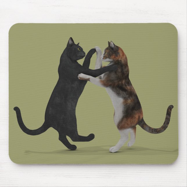 Tanzkatzen Mousepad (Vorne)