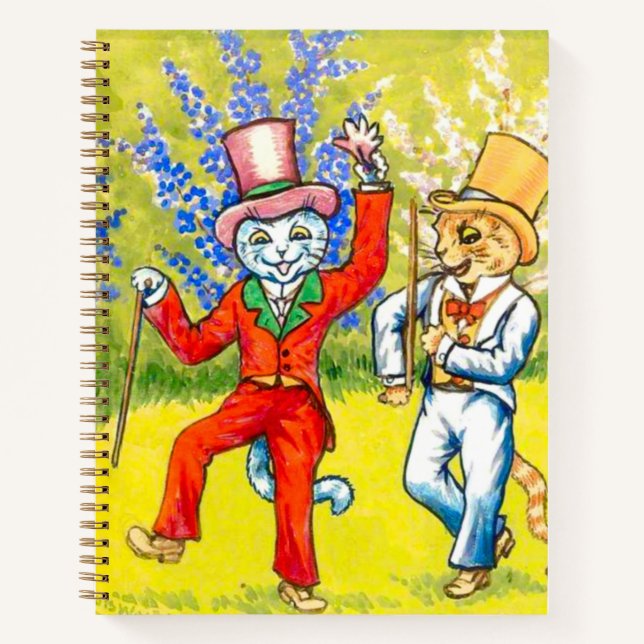 Tanzkatzen Notizbuch (Vorderseite)