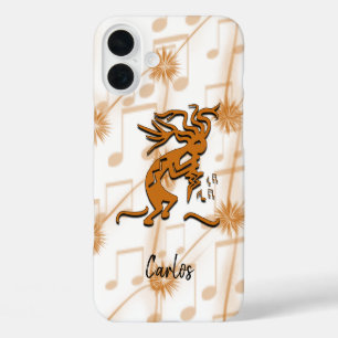 TanzKokopelli Merrymaker mit musikalischen Bemerku iPhone 16 Plus Hülle
