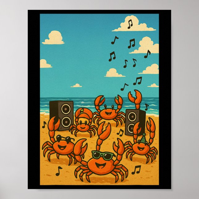 Tanzkrabbe Poster (Vorne)