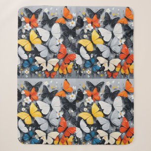 Tanzkunst, farbenfrohe Schmetterlingsakrylenkunst, Sherpadecke