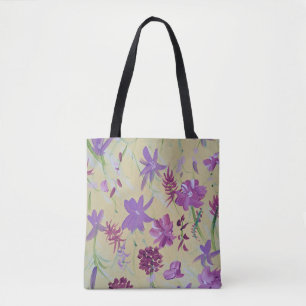 Tanzlavender Floral Totbeutel Tasche
