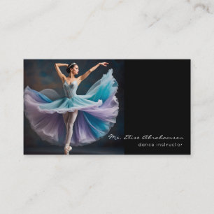 Tanzlehrer Ballerina Lehrer Visitenkarte