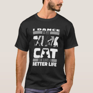 Tanzlehrer Cat Dancer Lektionen Tanzmusik T-Shirt