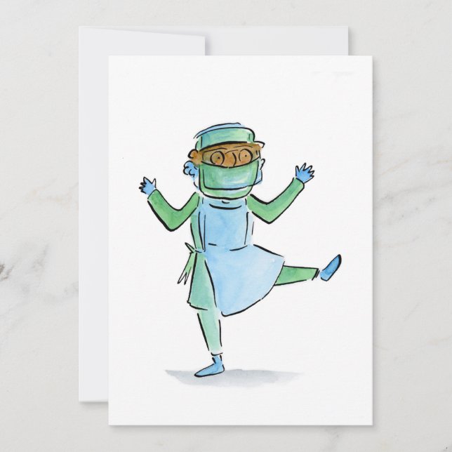 Tanzlehrer Einladung (Vorderseite)