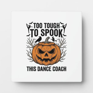 Tanzlehrer Halloween-Kürbis-Gravur-Shirt De Fotoplatte