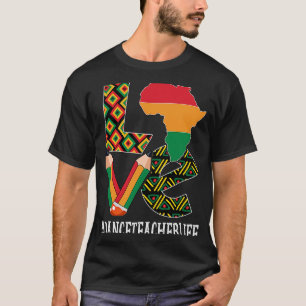 Tanzlehrer Liebe Karte Afrikanisch-Amerikanische S T-Shirt
