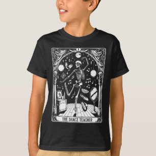 Tanzlehrer Tarot Karte Skelett Ballett T T-Shirt