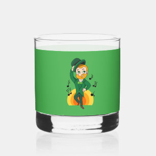 Tanzlekobobobaun, St. Patrick's Day Cartoon Whiskyglas