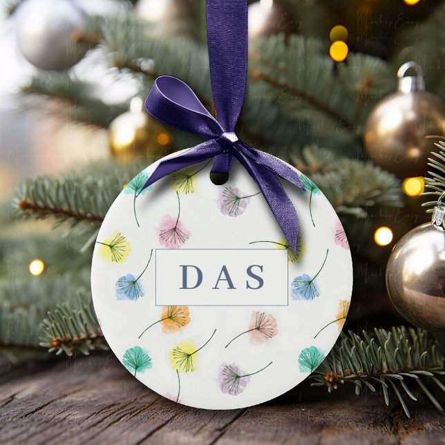 Tanzleuchter | Wasserfarbenes Muster Keramik Ornament (Von Creator hochgeladen)