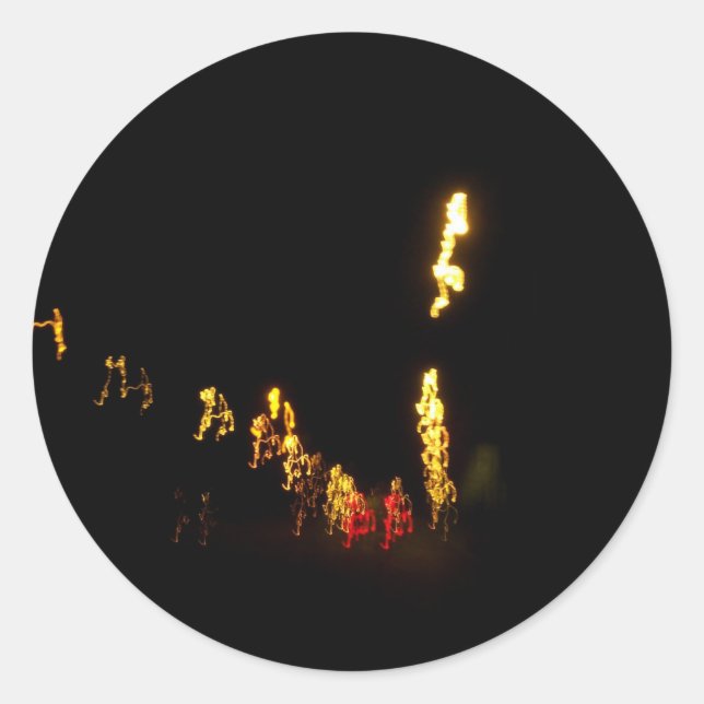 Tanzlichtaufkleber Runder Aufkleber (Vorderseite)