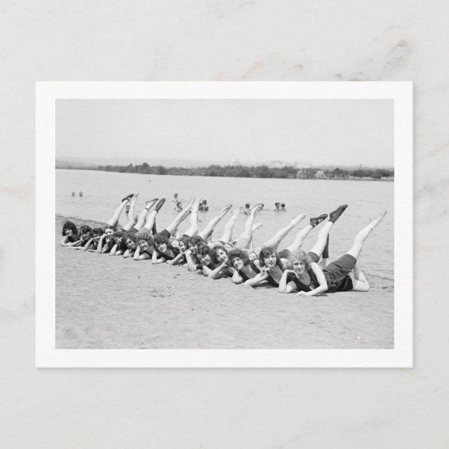 Tanzmädchen der 1920er postkarte (Vorderseite)