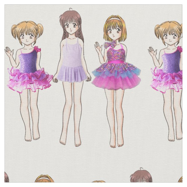 Tanzmädchen Stoff (Nahaufnahme)