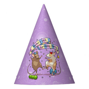 Tanzmäuse geben dem Geburtstags-Party den Namen Ha Partyhütchen