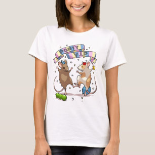 Tanzmäuse Party V.I.P Banner & Balloons Design T-Shirt