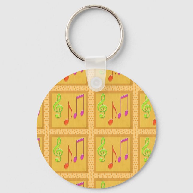 Tanzmusikalische Symbole Schlüsselanhänger (Vorderseite)