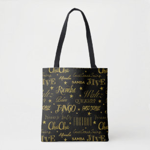 Tanzmuster Benutzerdefinierte Hintergrundfarbe Tasche