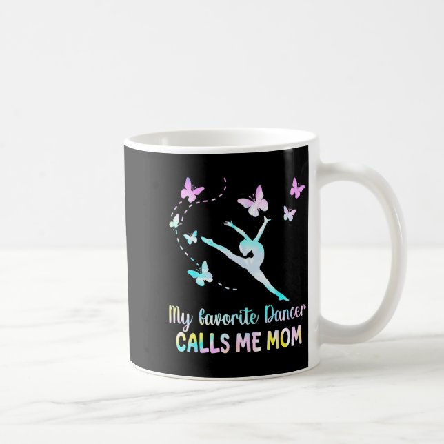 Tanzmutter Lieblingstänzer nennt Mutter lustig Mut Kaffeetasse (Rechts)