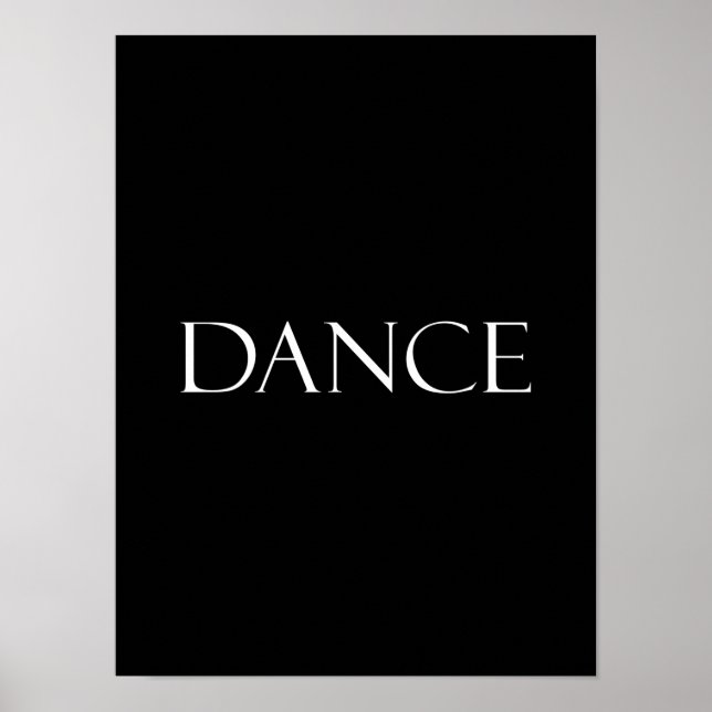 Tanznotizen Inspirationsquelle für Tanzkurse Poster (Vorne)