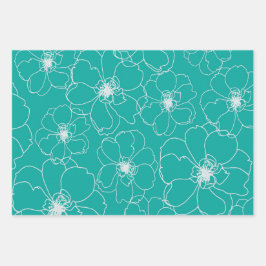 Tanzpapier für Blume Geschenkpapier Set