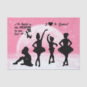 Tanzpapier für junge Balletttänzer Seidenpapier