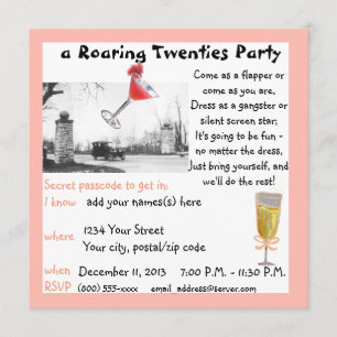 Tanzparty der Roaring Twenties Einladung