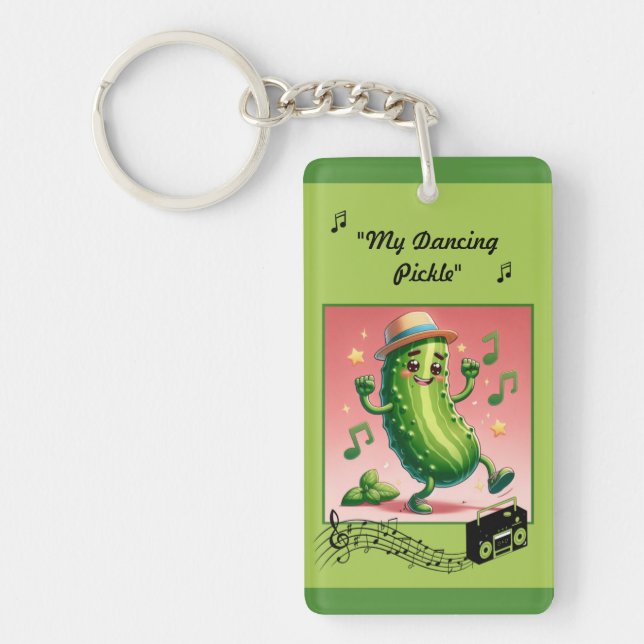 Tanzpfeife mit Boom Box Schlüsselanhänger (Vorderseite)