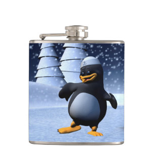 Tanzpinguin Flachmann