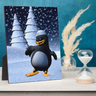 Tanzpinguin Fotoplatte