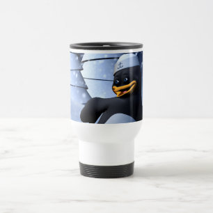 Tanzpinguin Reisebecher