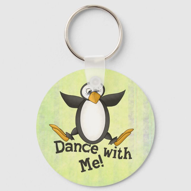 Tanzpinguin Schlüsselanhänger (Vorderseite)
