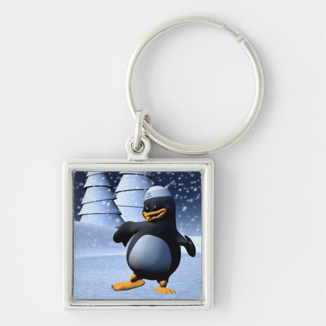 Tanzpinguin Schlüsselanhänger (Vorne)