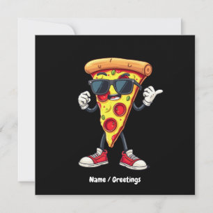 Tanzpizza Slice ein spielerisches und köstliches D Einladung