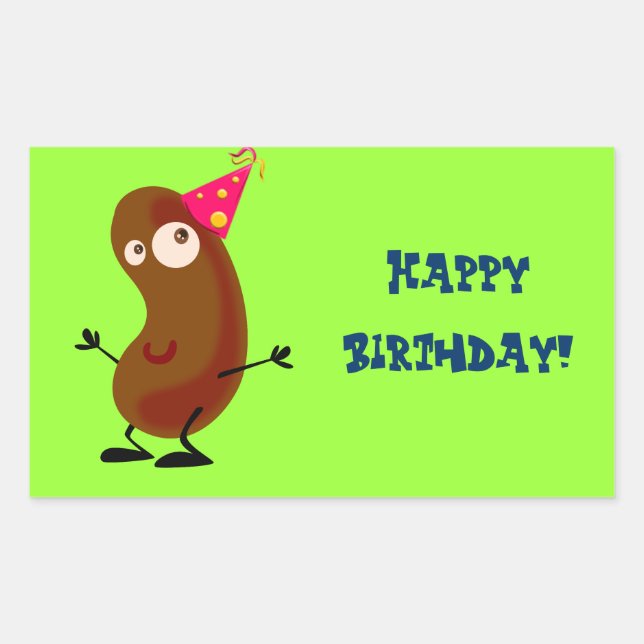 Tanzpotato Rechteckiger Aufkleber (Vorderseite)