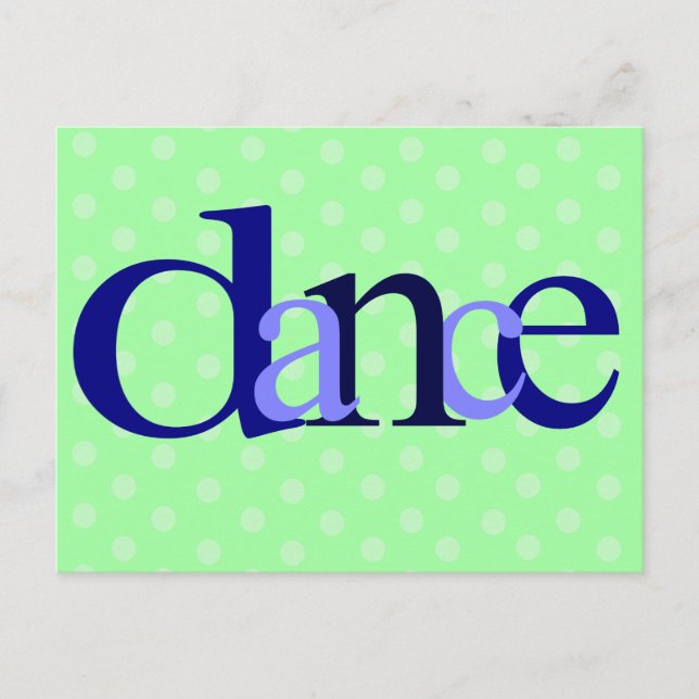 Tanzpunkte Postkarte (Vorderseite)