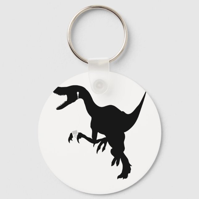 TanzRaptor-Design Schlüsselanhänger (Vorderseite)
