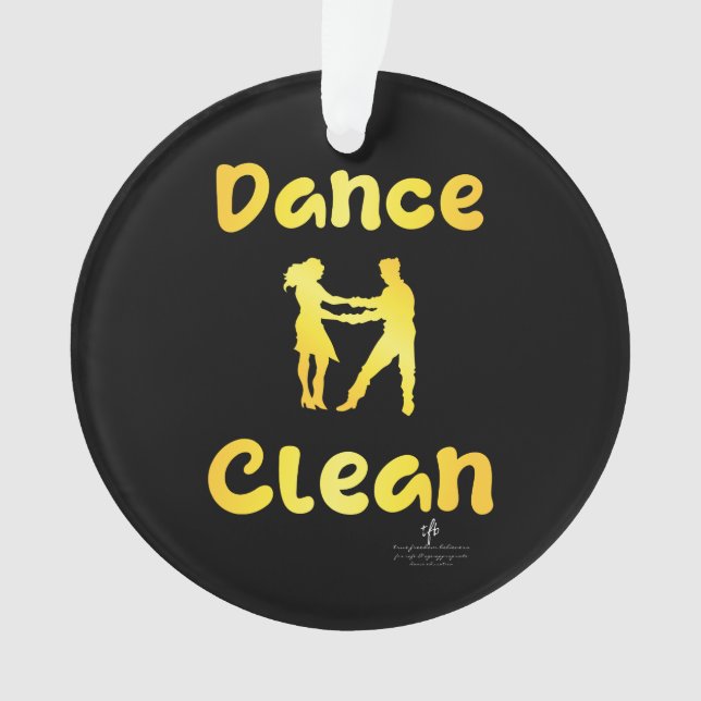 Tanzreinigung Golden Brass Runde Ornament (Vorderseite)
