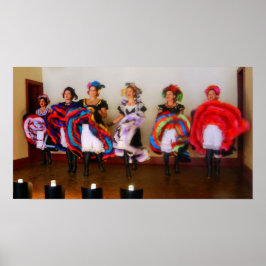 Tanzsaal Girls in Old West Poster