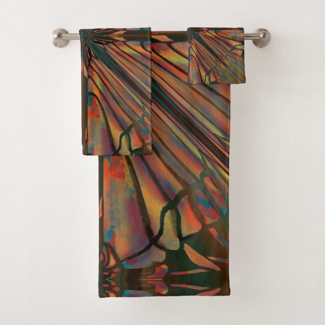 Tanzschatten des Skorpion King Patterns Badhandtuch Set (Insitu)