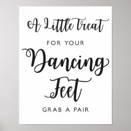 Tanzschuhe Hochzeitszeichen | Moderne Kalligrafie Poster