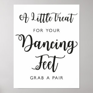 Tanzschuhe Hochzeitszeichen   Moderne Kalligrafie Poster