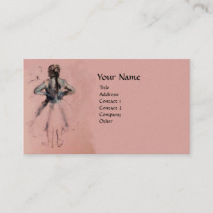 TANZSCHULE/BALLERINA BALLETTER IN PINK VISITENKARTE