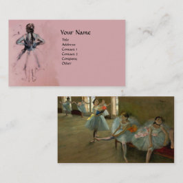 TANZSCHULE/BALLERINA BALLETTER IN PINK VISITENKARTE