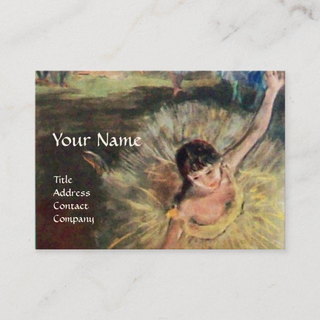 TANZSCHULE / BALLERINA BALLETTER VISITENKARTE (Vorderseite)