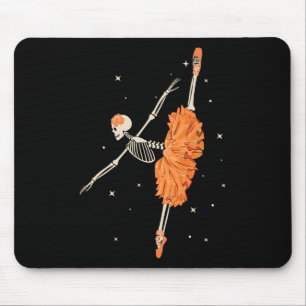 Tanzskeleton Ballerina Ballerina Tanz Halloween Mousepad