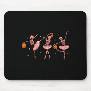 Tanzskeleton Ballerina Halloween Jack O Lanter Mousepad
