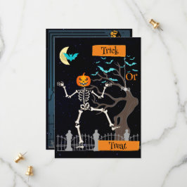 Tanzskeleton Halloween Einladung