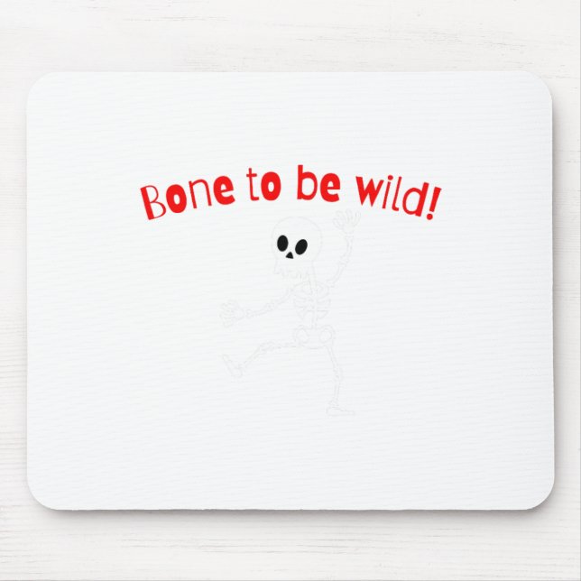 Tanzskeleton Halloween Funny Bone Wild Mousepad (Vorne)