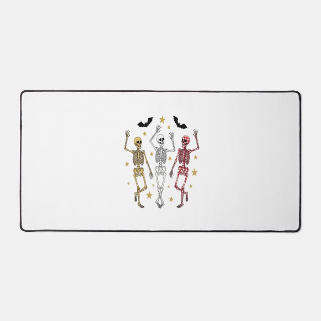 Tanzskeleton Halloween Schreibtischunterlage (Vorderseite)