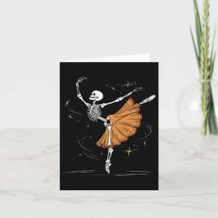Tanzskeleton Llerina Llet Tanz Halloween Karte
